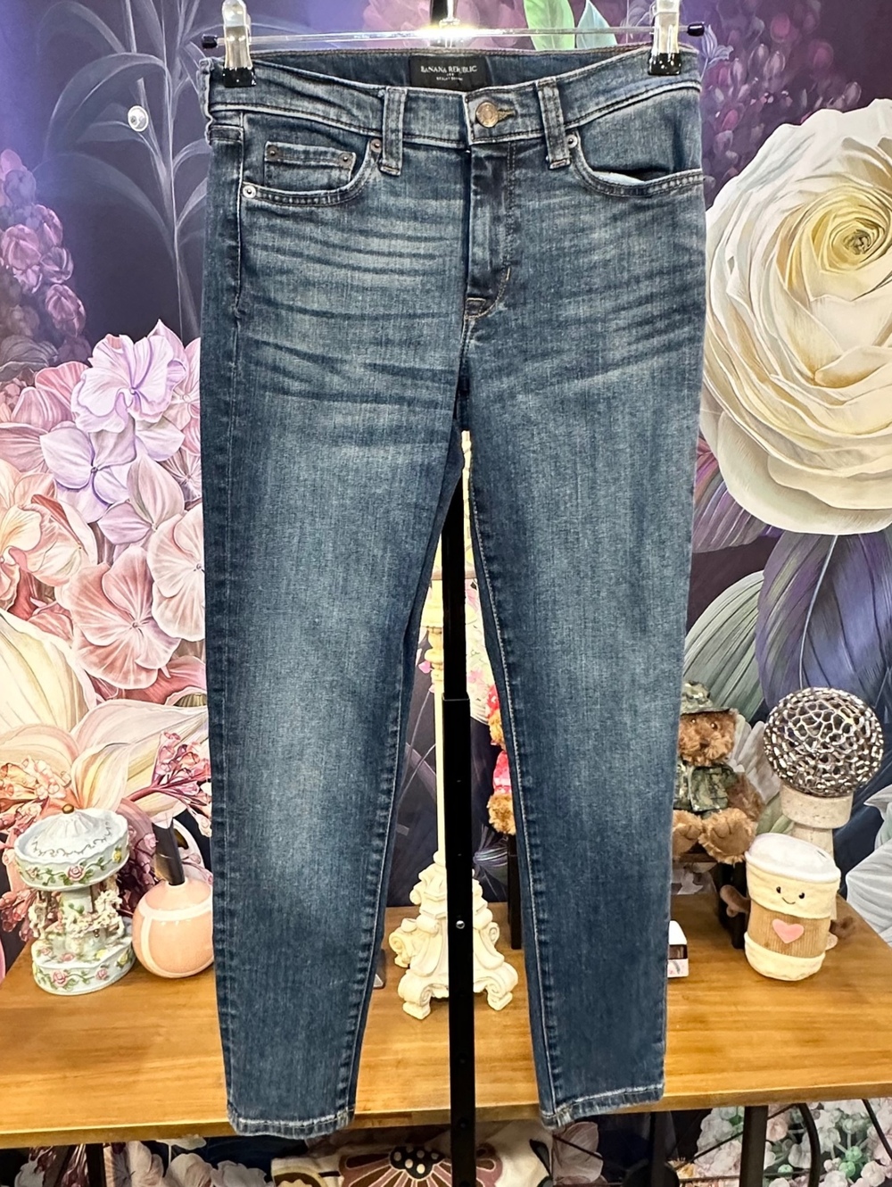 Banana Republic 25/0 Petite Sculpt Skinny Jeans Stretch Whiskered Classic Casual